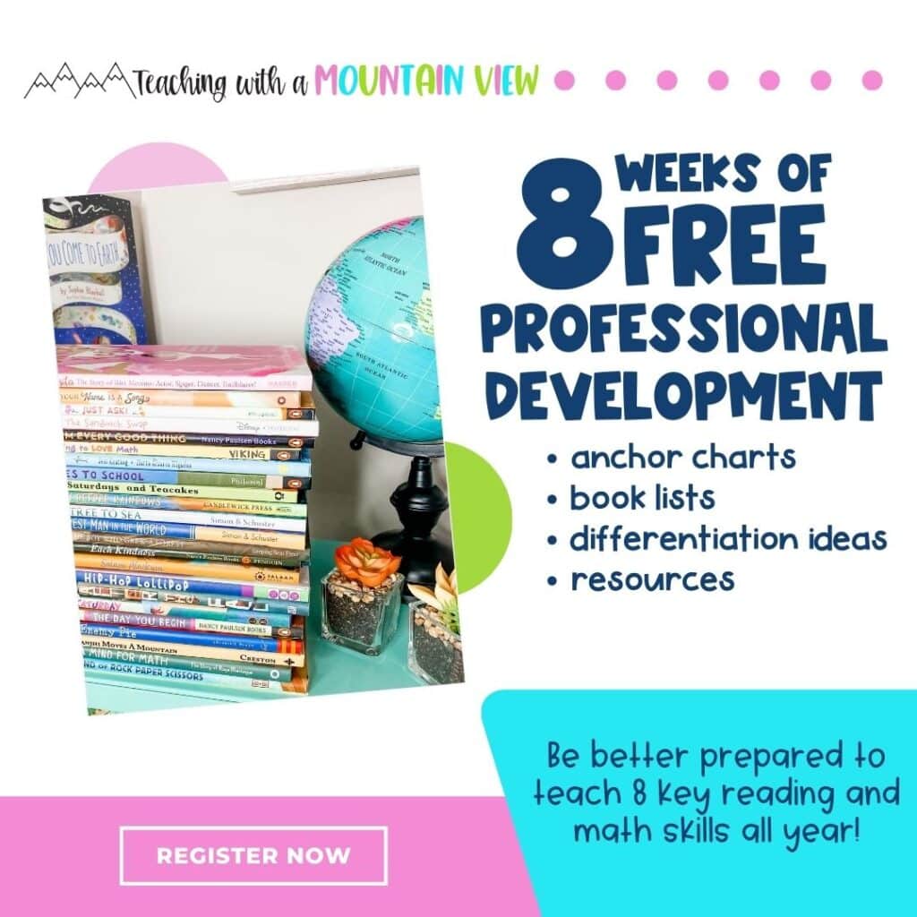 Register for 8 weeks of FREE professional development. The weekly tips will leave you better prepared to teach 8 key upper elementary reading and math skills.