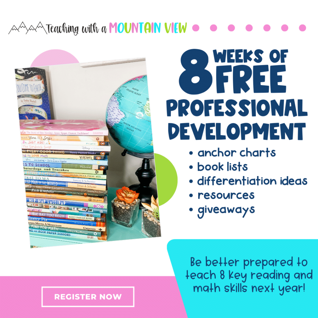 Register for 8 weeks of FREE professional development. The weekly tips will leave you better prepared to teach 8 key upper elementary reading and math skills.