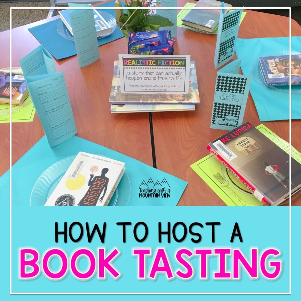 how to host a book tasting in upper elementary