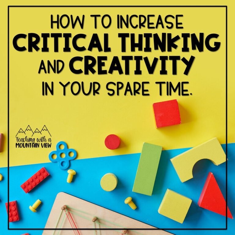 How to Increase Critical Thinking and Creativity in your “Spare Time”