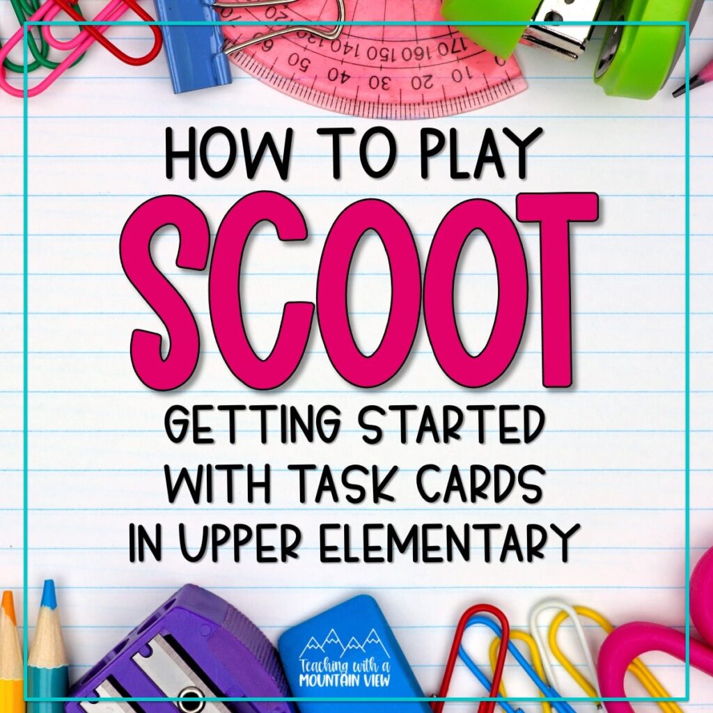 how to play scoot in upper elementary free game