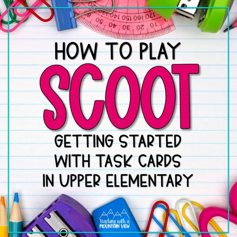 How to Play Scoot: Getting Started With Task Cards