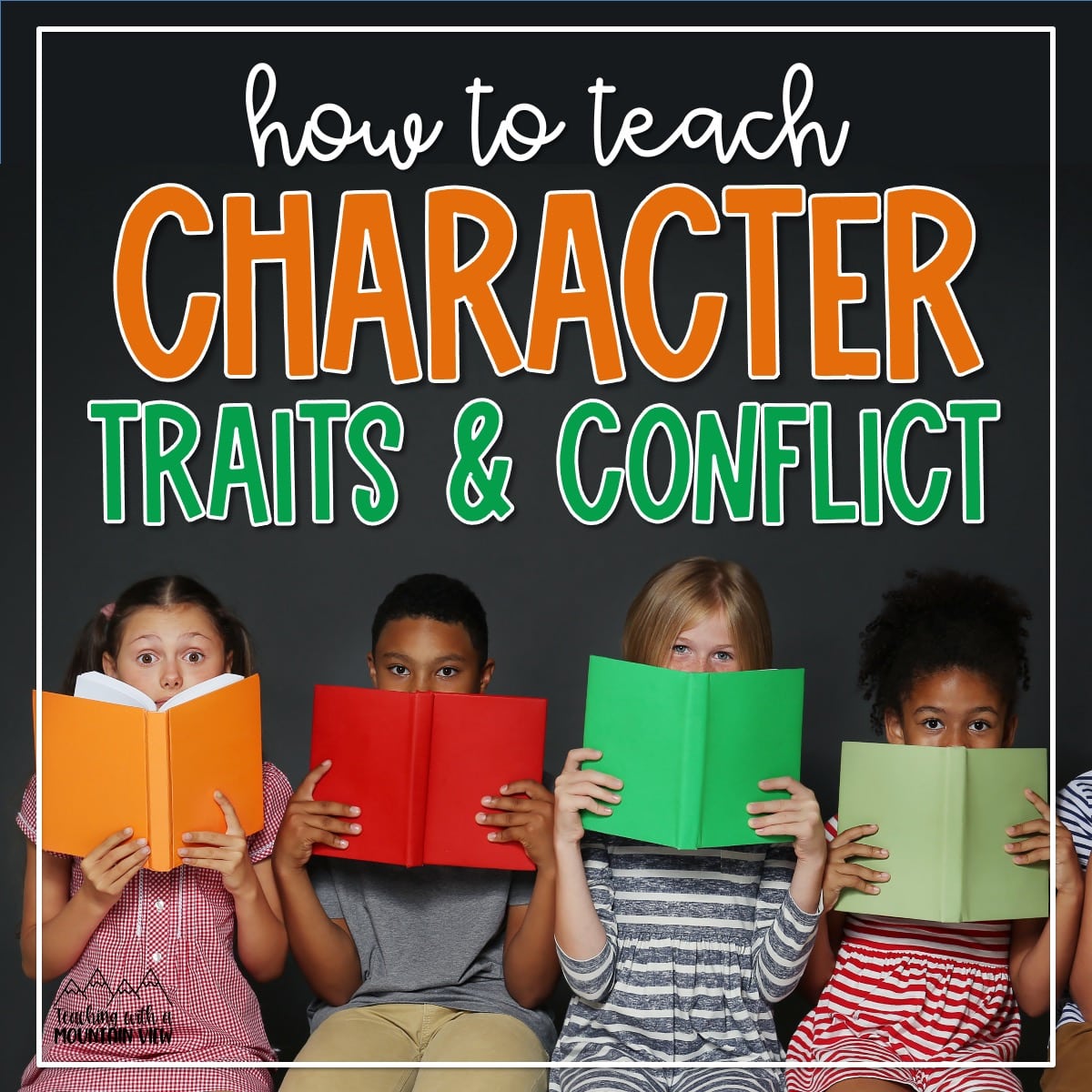 Upper elementary ideas to teach character traits and character conflict using anchor charts, interactive notebook templates, and task cards.