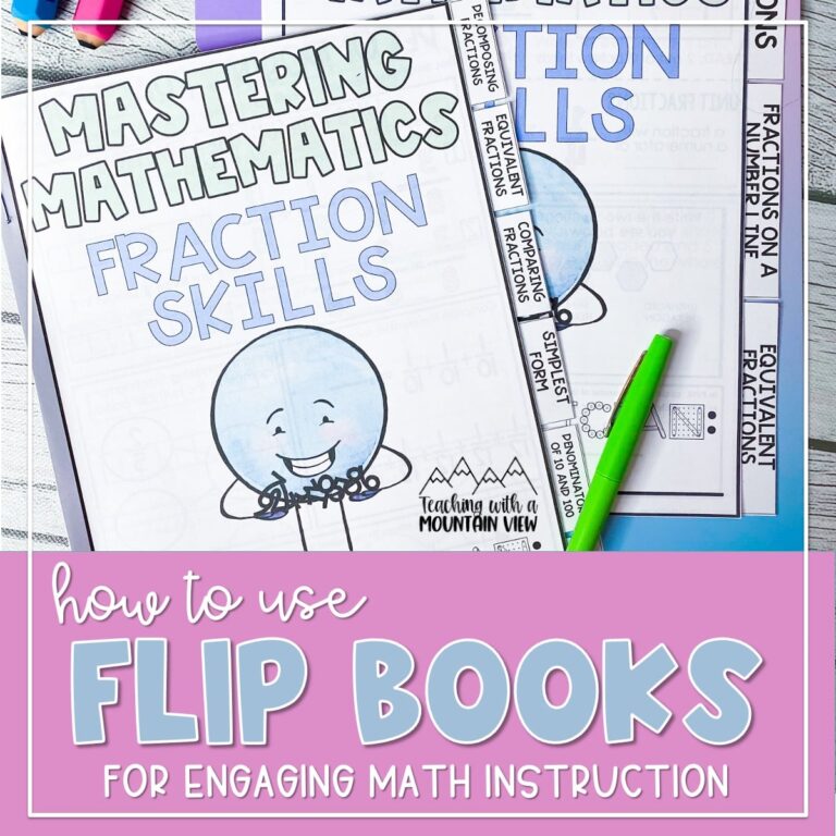 Math Flip Books: An Engaging Way to Teach Key Math Skills￼