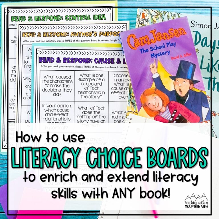 Literacy Choice Boards