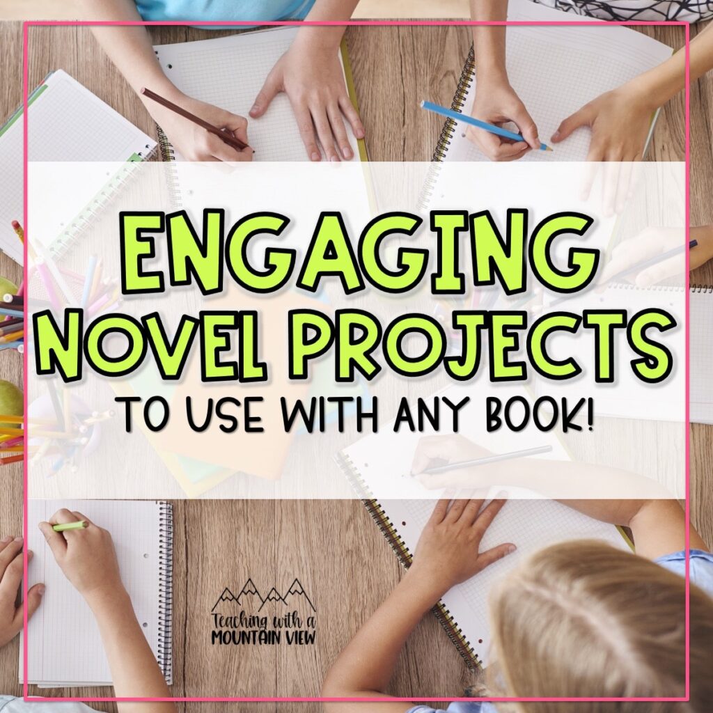 Novel projects are engaging ways to boost comprehension and hold students accountable or independent reading. Includes several FREE projects!