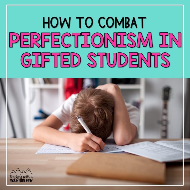 How to Combat Perfectionism in Gifted Students