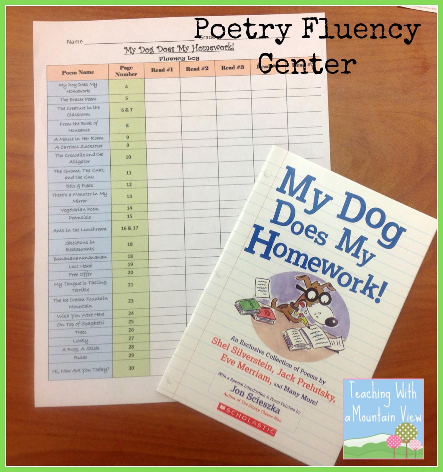 poetry reading fluency center