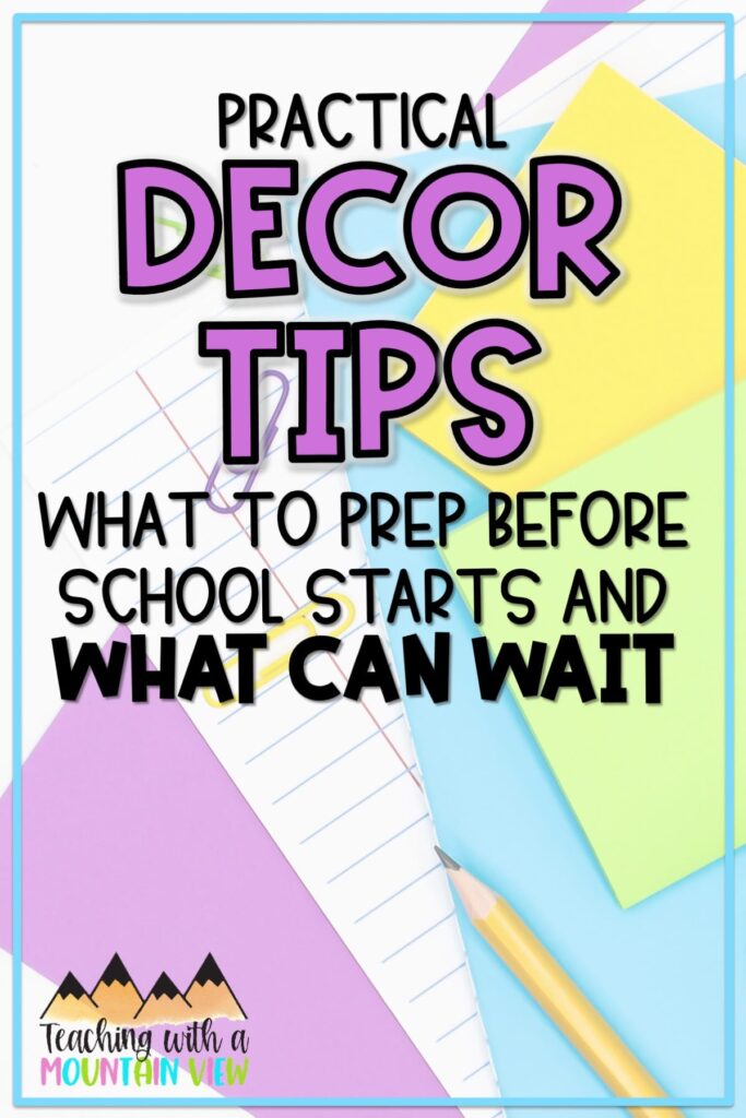 practical classroom decor tips upper elementary