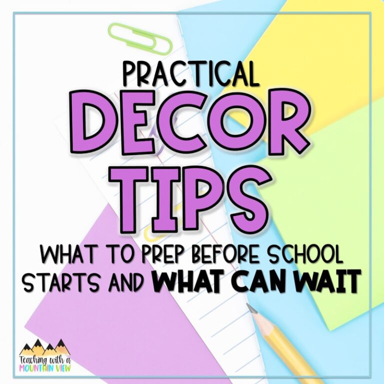 Practical Classroom Decor Tips
