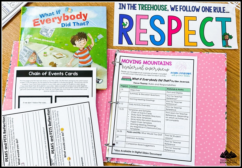 Use this picture book lesson to establish your classroom rules and build respect in the classroom all year long. 