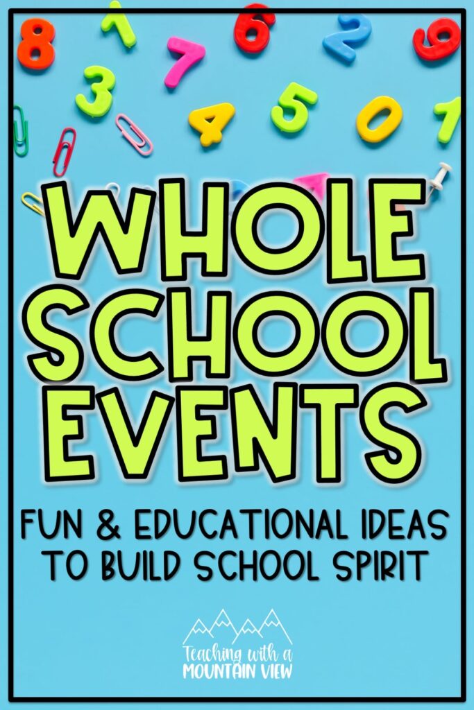 school-wide events to build community for students, families, and staff as incentives, fundraisers, and academic boosters