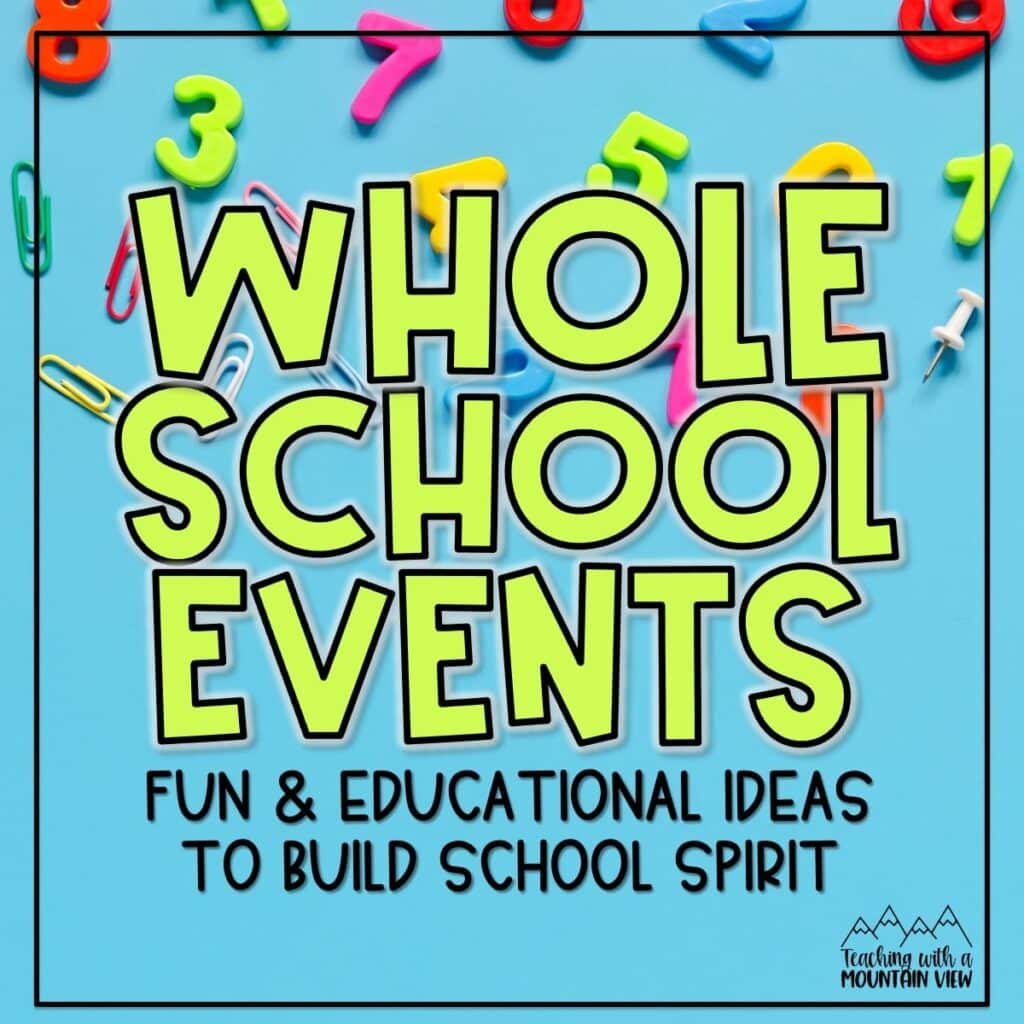 school-wide event ideas for family learning nights, school spirit, fundraisers, and more