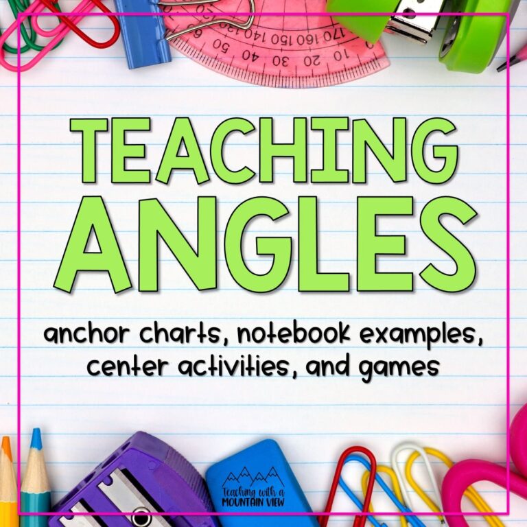 Teaching Angles, Angles, Angles!