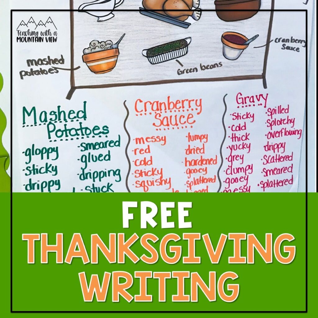 thanksgiving writing upper elementary