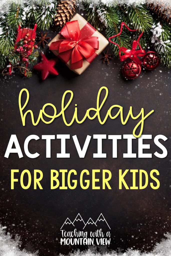 A comprehensive list of math and literacy holiday activities for upper elementary. Celebrate the season with these educational and FUN ideas.