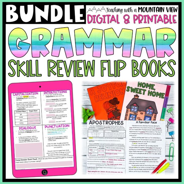 Grammar Flip Book BUNDLE COVER