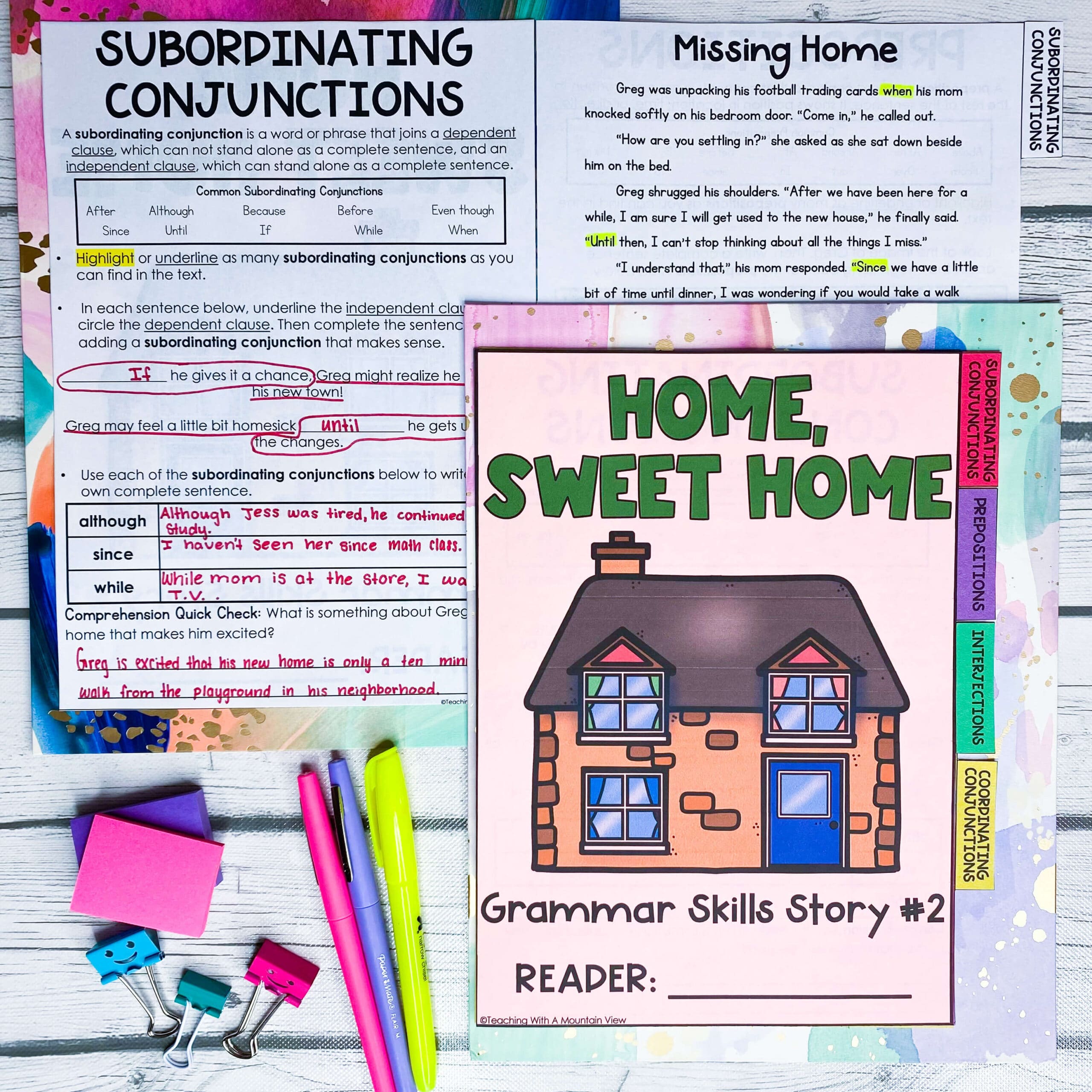 Subordinating + Coordinating Conjunctions - BUNDLE