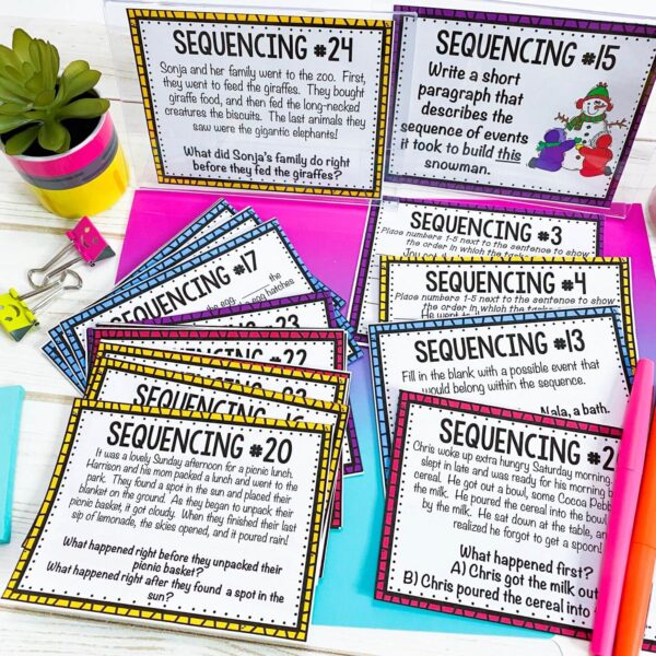 Sequencing Task Cards