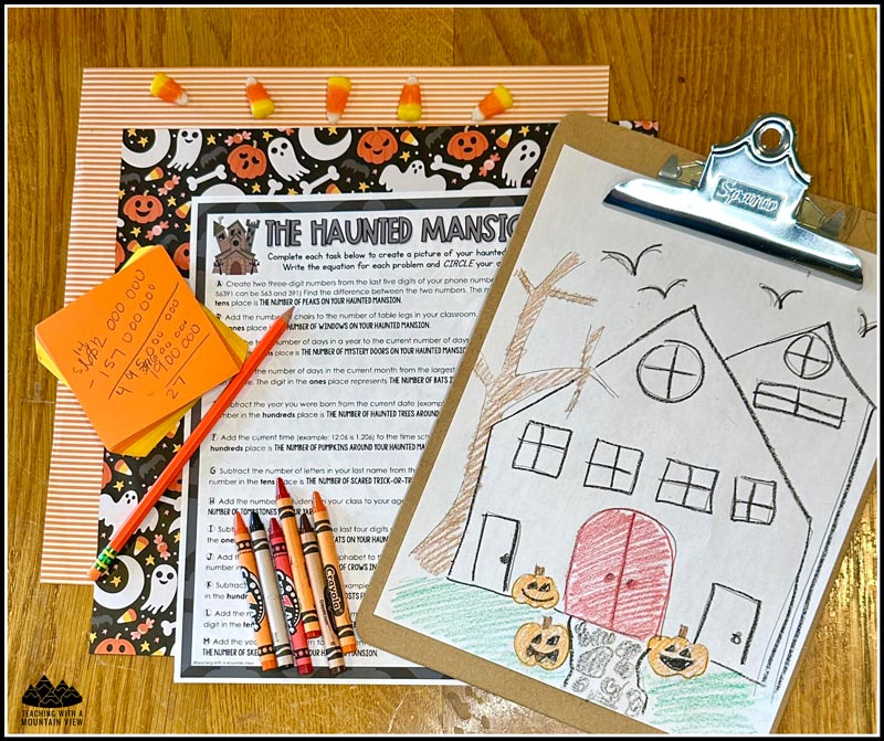 Halloween math activities: exclusive free Halloween math picture