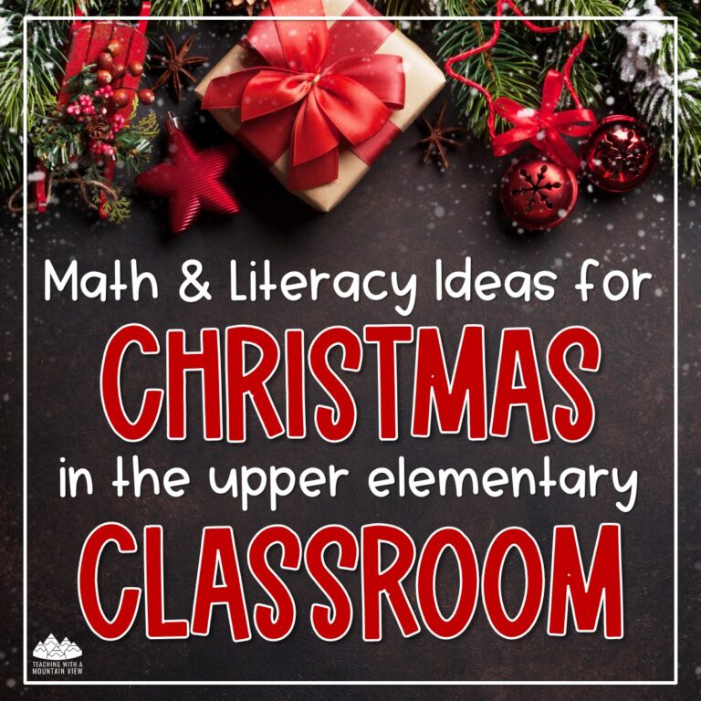 Christmas Math and Literacy Ideas for Christmas in the Classroom