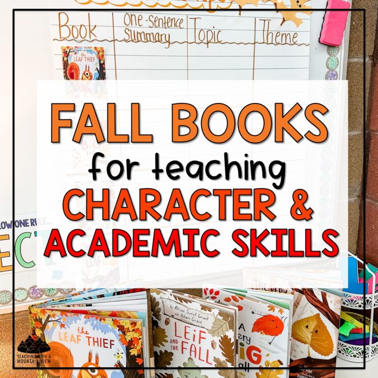 4 Beautiful Fall Picture Books for Teaching Character and Academic Skills
