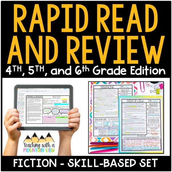 Fiction Reading Skills Review Cover