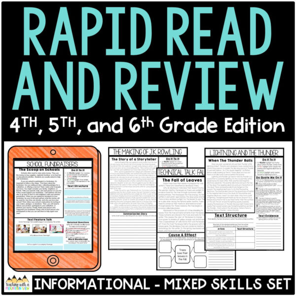 Informational Text Comprehension Review Cover