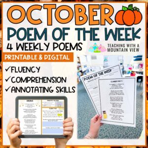 October Poem of the Week | Fluency and Comprehension