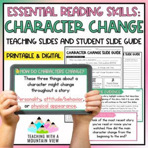 Character Change Reading Lesson | Slideshow and Lessons