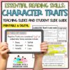 Character Traits Reading Lesson | Slideshow and Lessons