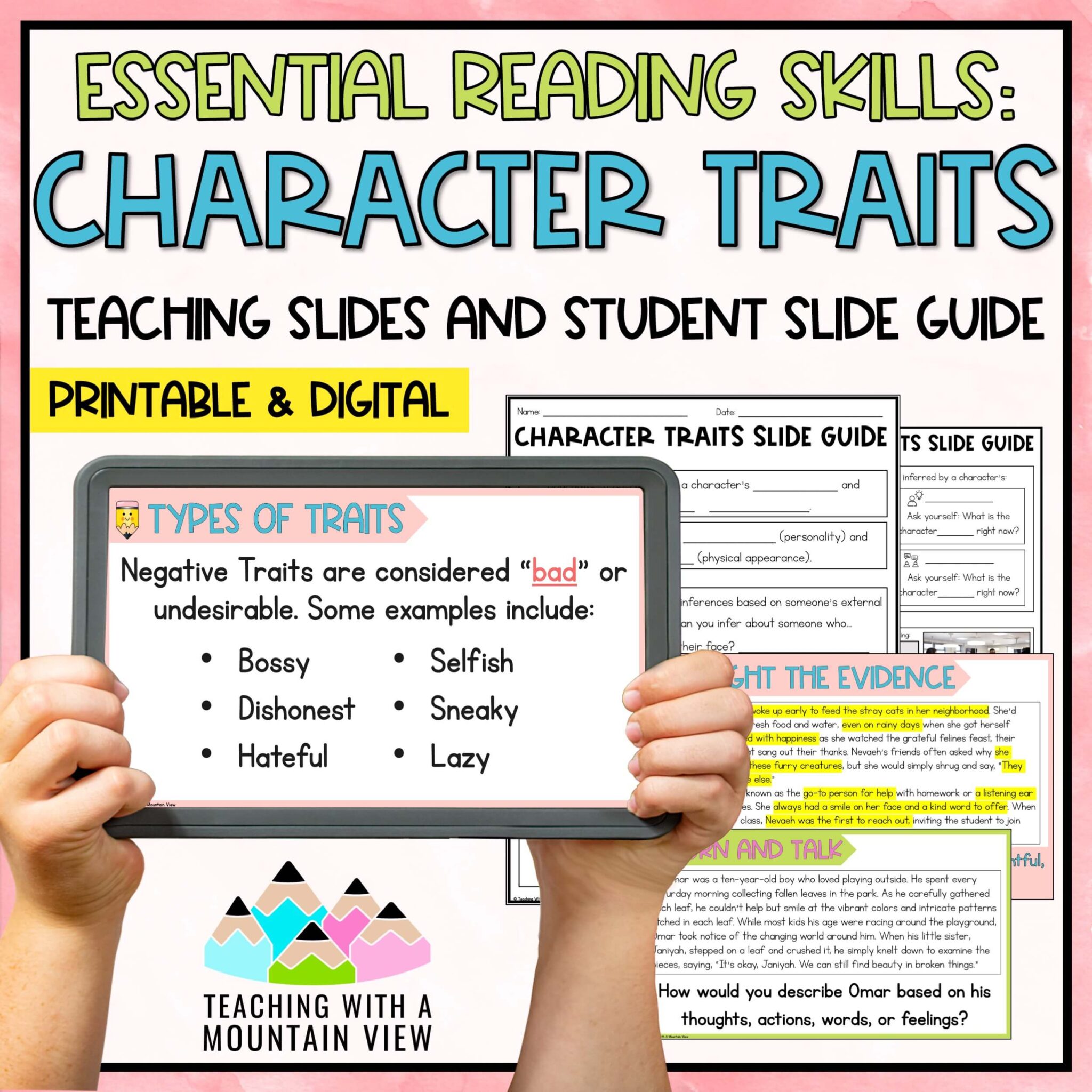Character Traits Reading Lesson | Slideshow and Lessons - Teaching with ...