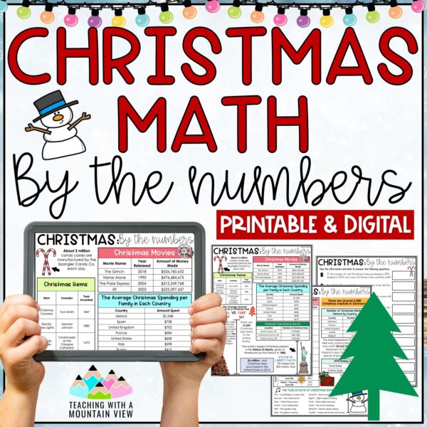 Christmas Math By the Numbers Cover scaled