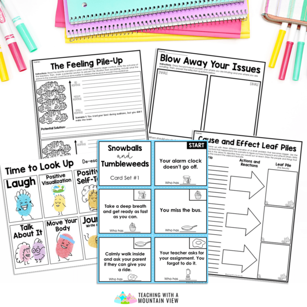 Coping Skills for Big Emotions Sweep Activities