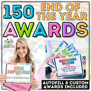 End of the Year Awards | Editable Awards with Autofill | 150+ End of Year Awards