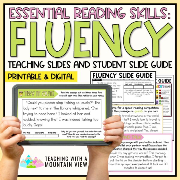 Fluency Reading Lesson Slideshow and Lessons Cover