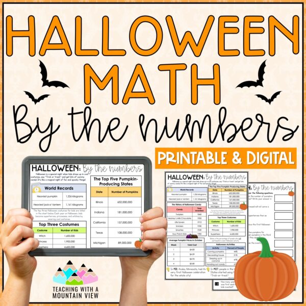 Halloween Math By the Numbers Cover scaled