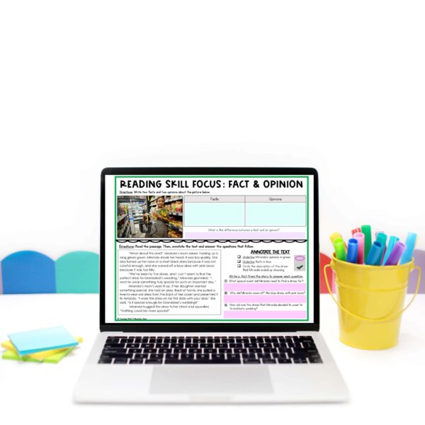 Reading Skills Assessment Bundle Resource Digital Thumbnail