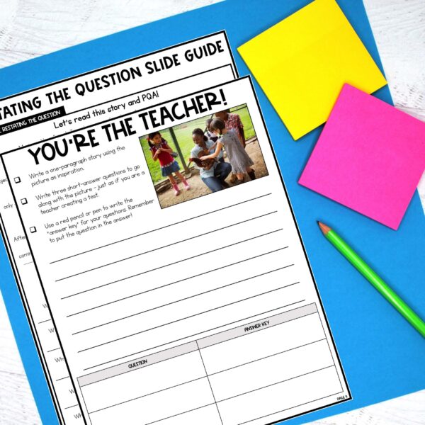 Restating the Question Printable Mock Up