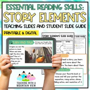 Story Elements Reading Lesson Cover