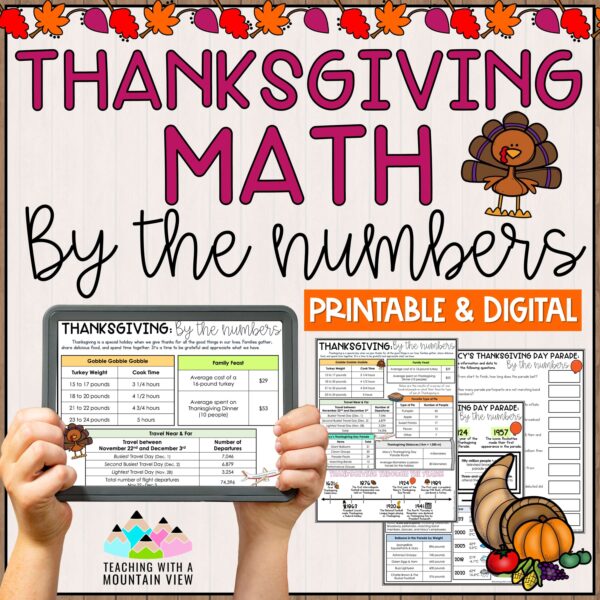Thanksgiving Math By the Numbers Cover scaled