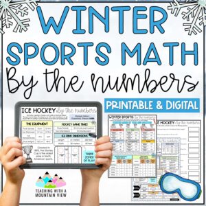 Winter Sports Math By the Numbers Cover