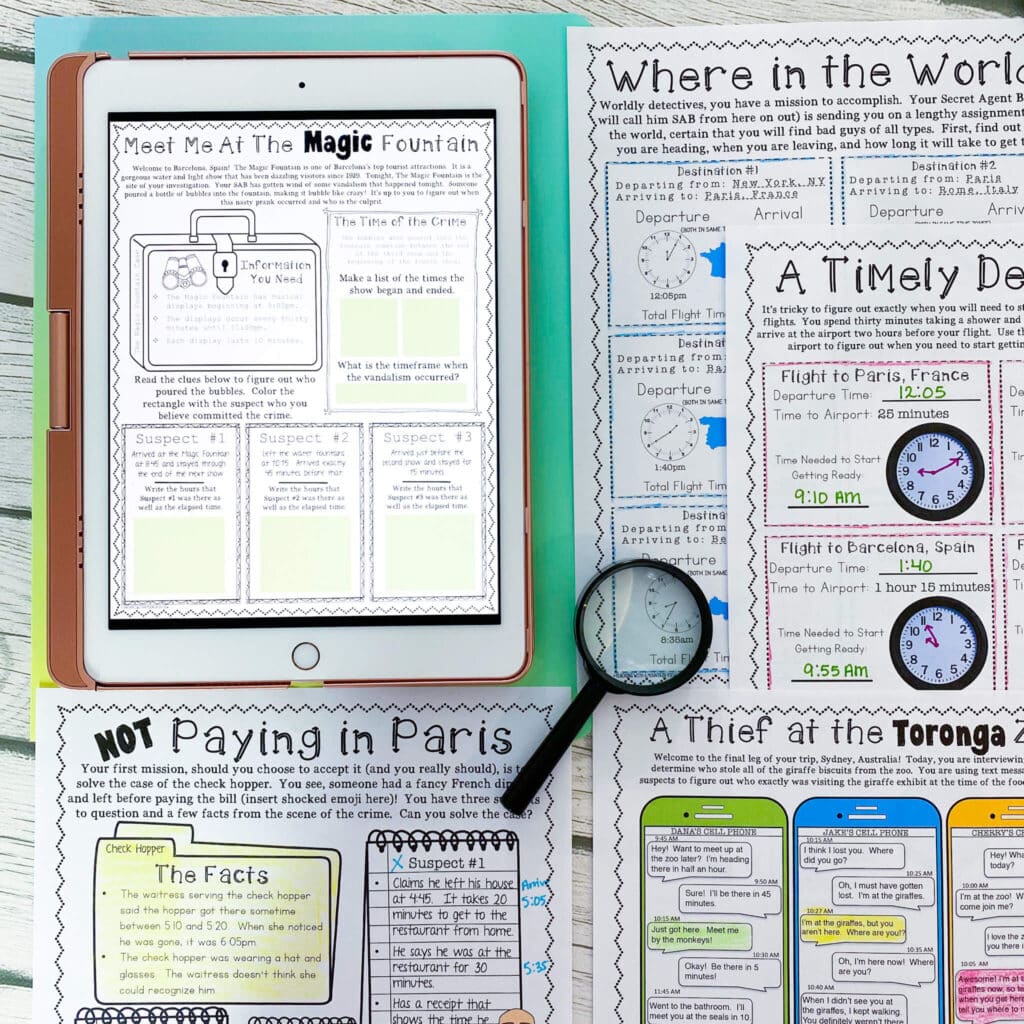 Elapsed Time Math Project | Real-World Time Project and Activities ...