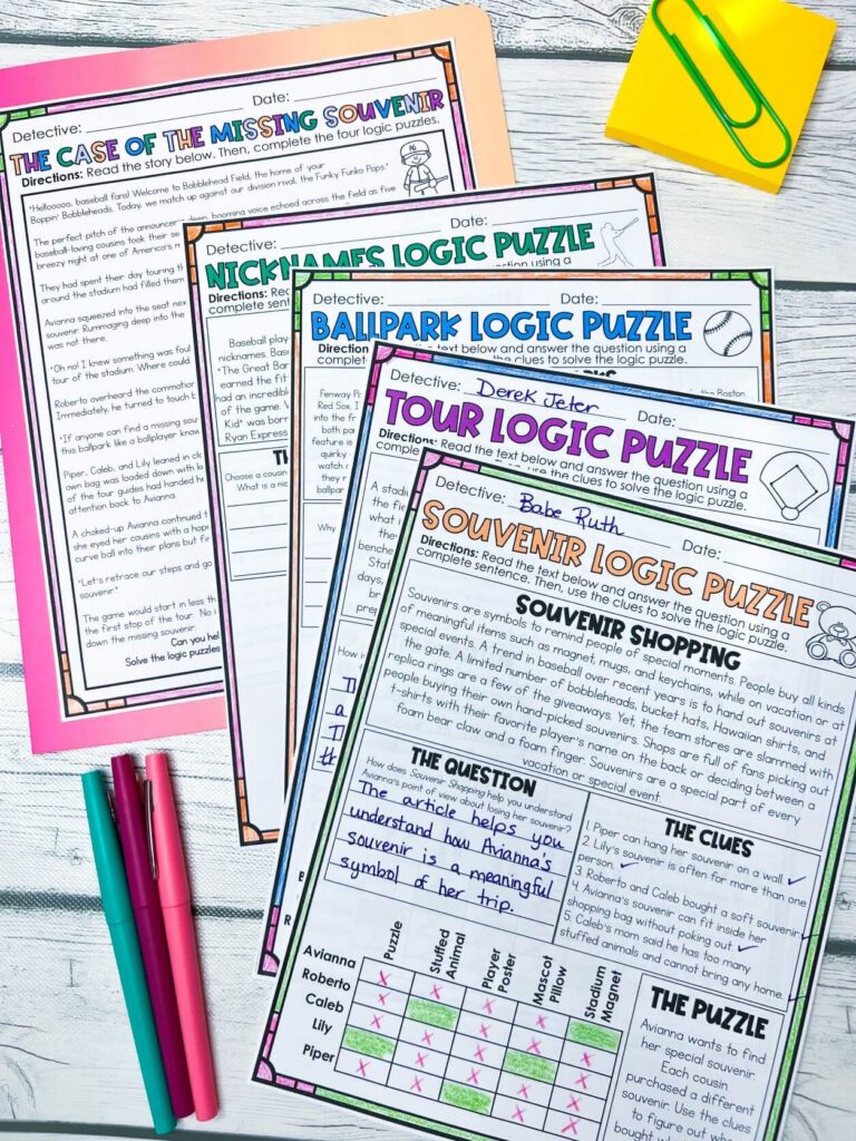 reading logic puzzles