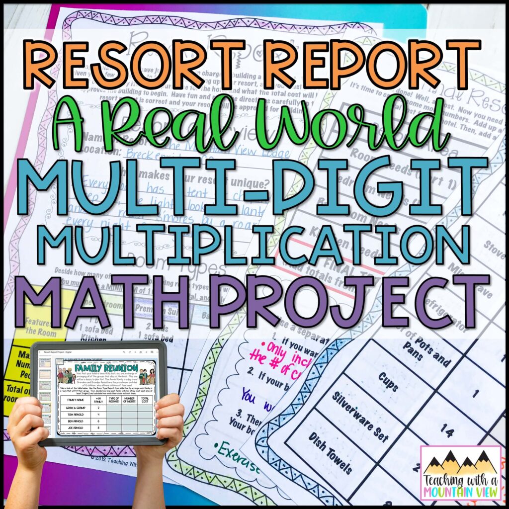 Multi Digit Multiplication Project Real World Multiplication Multi Digit Multiplication Project Real World Multiplication