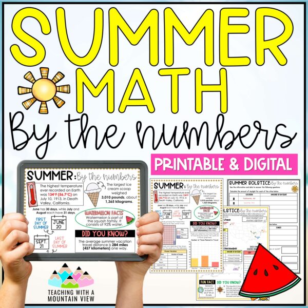 Summer Math By the Numbers Cover 1 scaled