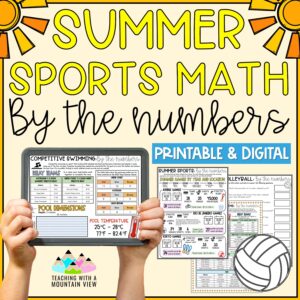Summer Sports Math By the Numbers | Math Enrichment Activity