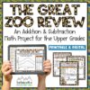 Addition and Subtraction Math Project | Operations | Real-World Zoo Application