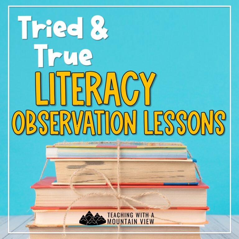 Observation-Approved Literacy Resources: Tried and True Literacy Teacher Observation Lessons 