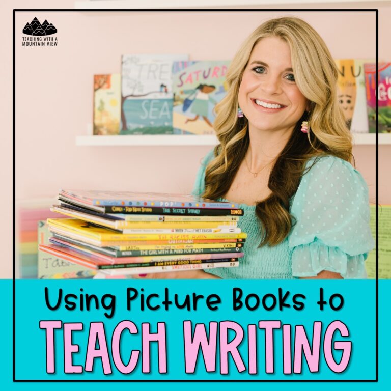 Using picture books to teach writing in your classroom is one of the most effective ways to engage your students AND teach them critical writing skills.
